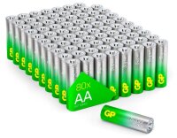 GP Batterien SUPER Alkali-Mangan Mignon AA 1,5 V, 80 St.