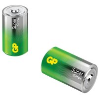 GP Batterien SUPER Alkali-Mangan Mono D 1,5 V, 2 St.