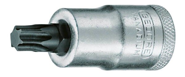 GEDORE 1/2 Zoll Innen-TX Steckschlüsseleinsatz Größe: T 27 Länge: 55,0 mm