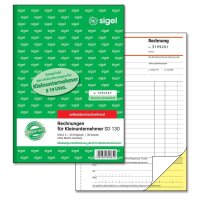 SIGEL Rechnung für Kleinunternehmer mit...