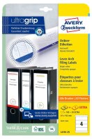 AVERY Zweckform Ordneretiketten L4761-100 weiß, 100...