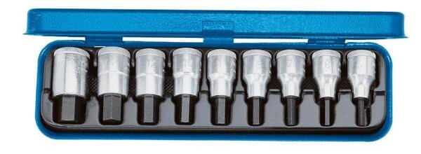 GEDORE Innensechskantschlüssel-Satz 1/2 Zoll Einsätze 6156250 9-teilig