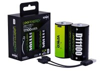VERICO USB-Akkus mit Ladekabel LoopEnergy Mono D Li-Ion...