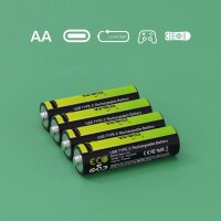 VERICO USB-Akkus mit Ladekabel LoopEnergy AA2550 Li-Ion Mignon AA 1700 mAh, 8 St.