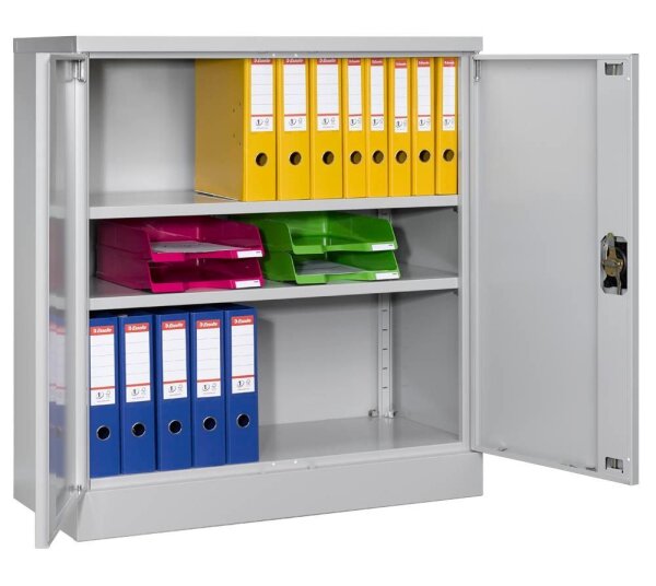 Gürkan Stahlschrank 109941 lichtgrau 2 Fachböden 92,0 x 42,0 x 100,0 cm, zerlegt, 1 St.