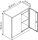 Gürkan Stahlschrank 109941 lichtgrau 2 Fachböden 92,0 x 42,0 x 100,0 cm, zerlegt, 1 St.