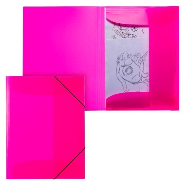 HERMA Zeichenmappe Neon DIN A3 neon-pink, 1 St.
