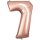 amscan® Folienballon Zahl 7 rosé, 1 St.  ( 9906282 )