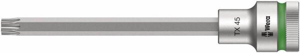 Wera TORX Zyklop mit Haltefunktion lang Steckschlüsseleinsatz Größe: 45,0 mm Länge: 140,0 mm