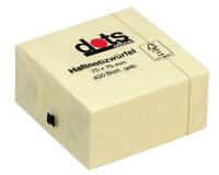 dots Haftnotizen gelb, 1 Würfel