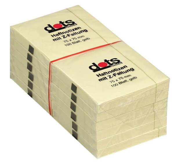 dots Z-Faltung Haftnotizen R 330 gelb, 12 Blöcke