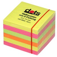 dots Z-Faltung Haftnotizen R 330 farbsortiert, 6 Blöcke