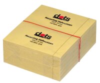 dots Recycling Haftnotizen gelb, 12 Blöcke