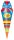 amscan® Folienballon Schultüte blau, 1 St.  ( 3160475 )