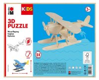 Marabu KiDS  Wasserflugzeug 3D-Puzzle, 28 (bemalbar) Teile