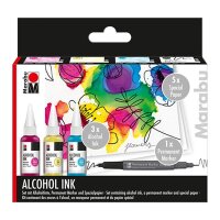 Marabu FLOWERS Alkoholtinten-Set farbsortiert, 1 St.