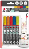 Marabu SUMMER Porzellanstifte farbsortiert 1,0 - 2,0 mm,...