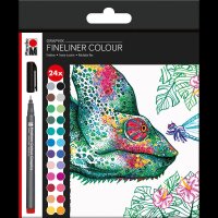 Marabu GRAPHIX HYPNOTIZE Fineliner farbsortiert 0,5 mm,...