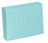 Karteikarten DIN A6 blau blanko, 100 St.