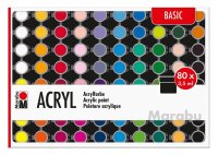 Marabu BASIC Acrylfarben farbsortiert 80 x 3,5 ml, 80 St.