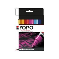 Marabu YONO Acrylstifte-Set farbsortiert 1,5 - 3,0 mm, 12...