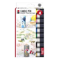 Marabu Kerzenstifte farbsortiert 10 x 25,0 ml, 10 St.