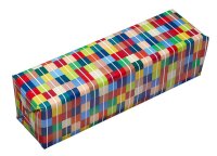 JUNG SCHÖNER VERPACKEN Geschenkpapier Pierrot Quadrate mehrfarbig, 20,0 m  ( 516890 )