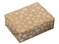JUNG SCHÖNER VERPACKEN Geschenkpapier Ballero Punkte braun, 20,0 m