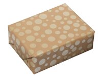 JUNG SCHÖNER VERPACKEN Geschenkpapier Ballero Punkte braun, 20,0 m