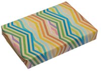JUNG SCHÖNER VERPACKEN Geschenkpapier Prisma Streifen mehrfarbig, 20,0 m