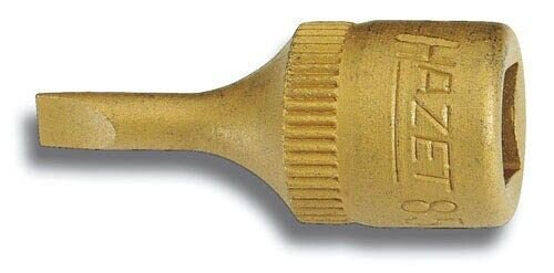 HAZET 1/4 Zoll Schlitz Steckschlüsseleinsatz Größe: 0,6 x 3,5 mm