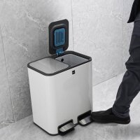 helit the classy Mülleimer 2x 12 l weiß  ( H2405005 )