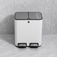 helit the classy Mülleimer 2x 12 l weiß  ( H2405005 )