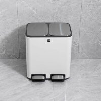 helit the classy Mülleimer 2x 12 l weiß  ( H2405005 )