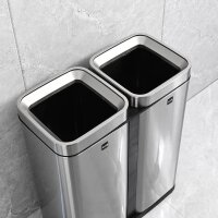 helit the twin bin Mülltrenner 2x 30,0 l edelstahl, 1 St.