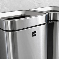 helit the twin bin Mülltrenner 2x 30,0 l edelstahl, 1 St.