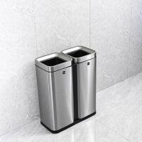 helit the twin bin Mülltrenner 2x 30,0 l edelstahl, 1 St.