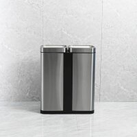 helit the twin bin Mülltrenner 2x 30,0 l edelstahl, 1 St.