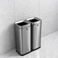 helit the twin bin Mülltrenner 2x 30,0 l edelstahl, 1 St.