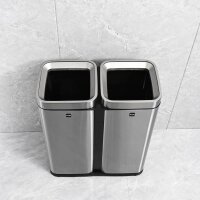 helit the twin bin Mülltrenner 2x 30,0 l edelstahl, 1 St.