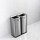 helit the twin bin Mülltrenner 2x 30,0 l edelstahl, 1 St.