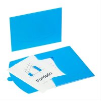PAGNA Dokumententasche Wallet DIN A4 blau glatt 0,43 mm,...
