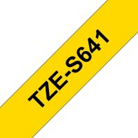 brother Schriftband TZe-S641 TZES641, 18 mm, schwarz auf gelb, 1 St.