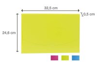 PAGNA Dokumententasche Wallet DIN A4 grün glatt 0,43...