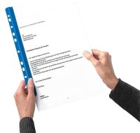 Expro Klemmschienen mit Abheftleiste blau DIN A4 30...
