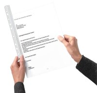 Expro Klemmschienen mit Abheftleiste transparent DIN A4 30 Blatt, 25 St.