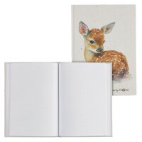 PAGNA Notizbuch Reh DIN A5 punktkariert, beige Hardcover...