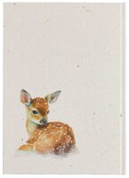 PAGNA Notizbuch Reh DIN A5 punktkariert, beige Hardcover...