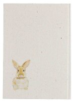 PAGNA Notizbuch Hase DIN A5 punktkariert, beige Hardcover 128 Seiten, 1 St.
