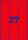 AVERY Zweckform Etiketten L6003-25 rot 63,5 x 29,6 mm, 25 Blatt